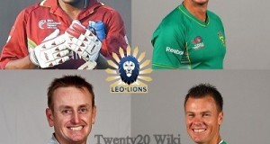 Leo Lions Squad for 2016 MCL Twenty20
