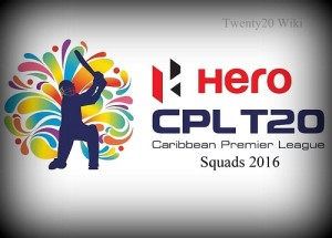 All 6 Teams Squad for CPL 2016.