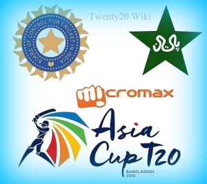 India v Pakistan 2016 Asia Cup TV Channel, Telecast.