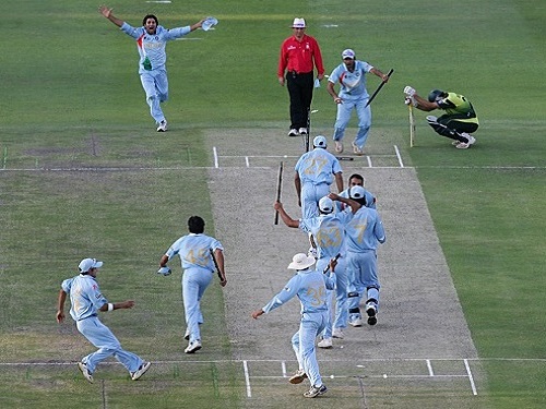 India beat Pakistan in the final of twenty20 world cup 2007.