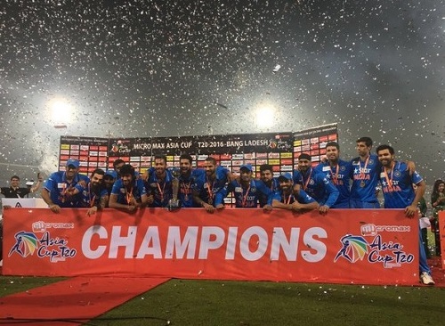 India won 2016 Asia Cup final.