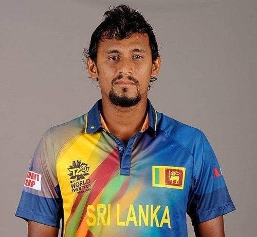 Suranga Lakmal wearing twenty20 world cup 2016 jersey.