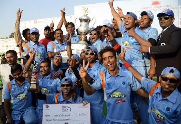 India won 2012 blind cricket t20 world cup.