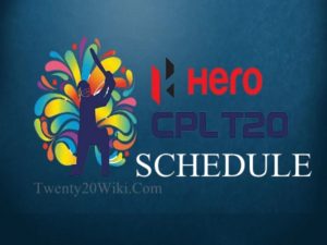 CPLT20 Schedule and Fixtures