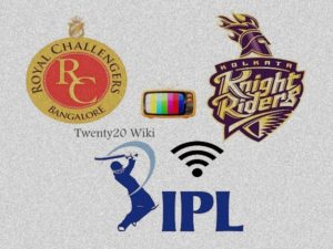 RCB vs KKR IPL live streaming